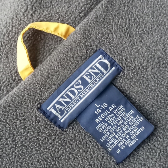 Lands End Lined All Weather Rain Coat/Jacket - Picture 14 of 14